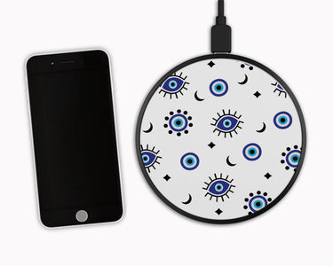 Evil Eye Wireless Phone Fast Charger Halo Quartz